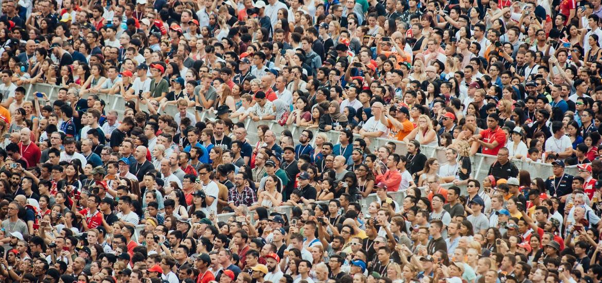 Big crowd of people